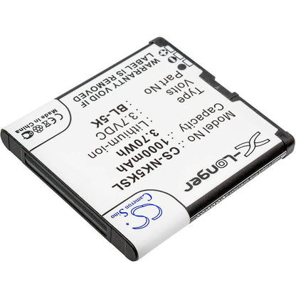 3.7V, 1000mAh, Li-ion Battery fits Explay, Q232, Q233, 3.7Wh