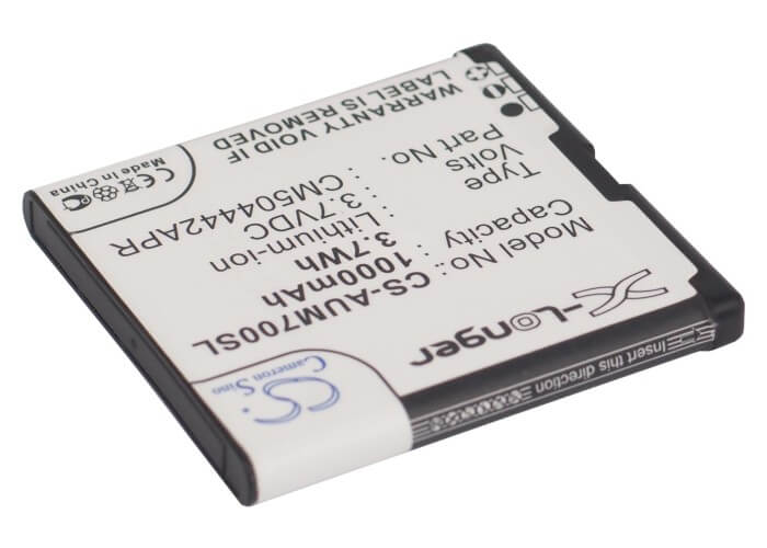 3.7V, 1000mAh, Li-ion Battery fits Voca, V530, 3.7Wh