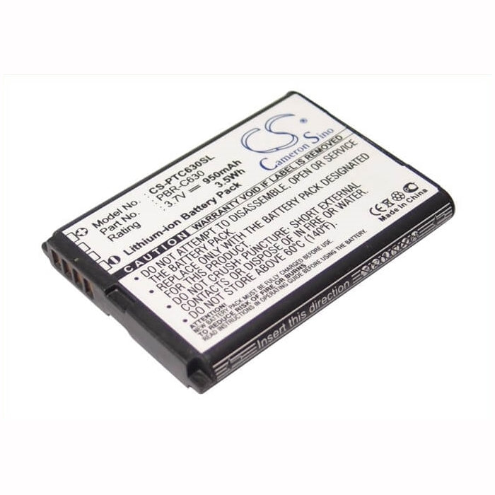 3.7V, 950mAh, Li-ion Battery fits Pantech, C630, 3.515Wh