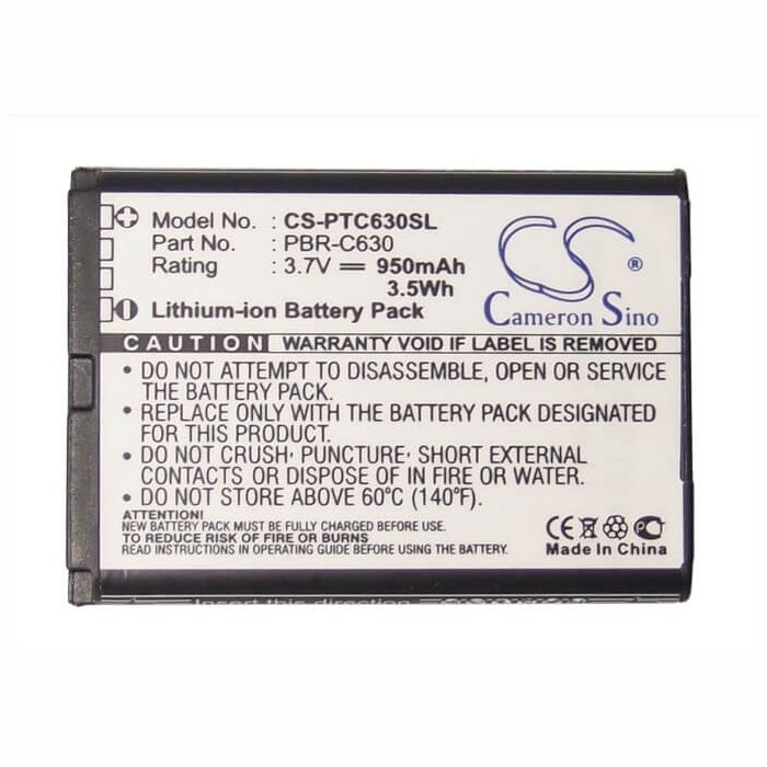3.7V, 950mAh, Li-ion Battery fits Pantech, C630, 3.515Wh