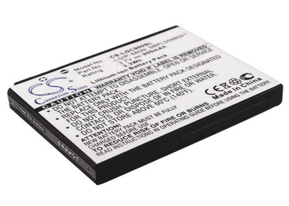 3.7V, 900mAh, Li-ion Battery fits Telstra, Gc900f, Gc-900f, 3.33Wh