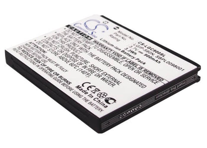 3.7V, 900mAh, Li-ion Battery fits Telstra, Gc900f, Gc-900f, 3.33Wh