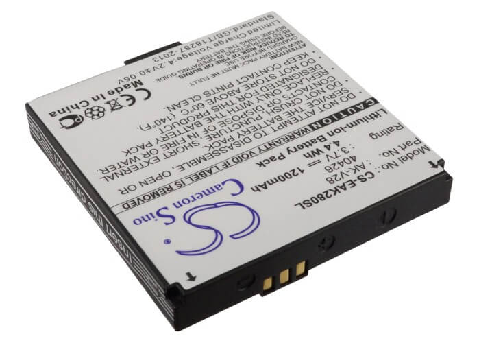 3.7V, 1200mAh, Li-ion Battery fits Emporia, Ak-v28, Ak-v29, 4.44Wh