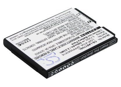 3.7V, 550mAh, Li-ion Battery fits Lg, 278a, Ke770, 2.035Wh
