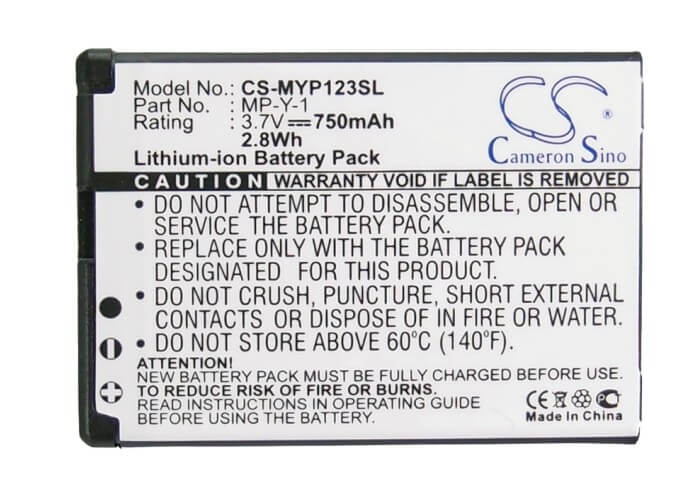 3.7V, 750mAh, Li-ion Battery fits Myphone, 1230, 2.775Wh
