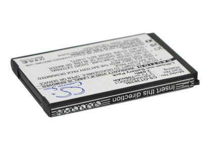 3.7V, 700mAh, Li-ion Battery fits Alcatel, Crystal, One Touch 103, 2.59Wh