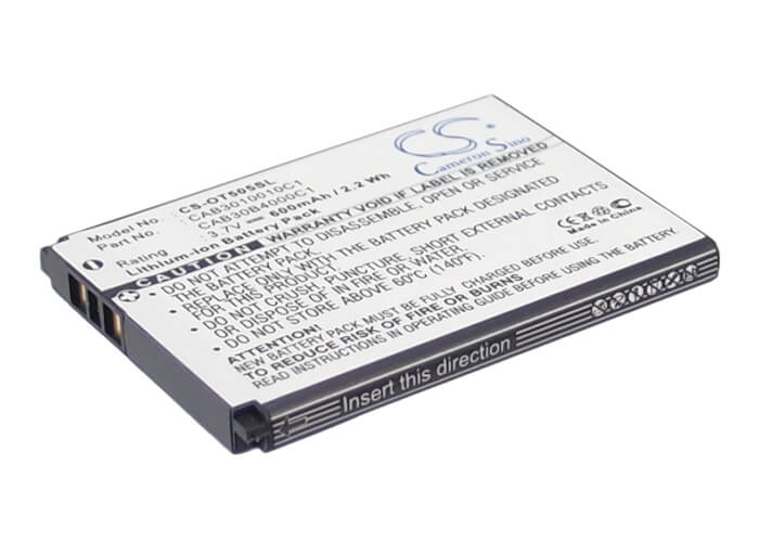 3.7V, 600mAh, Li-ion Battery fits Alcatel, Gyari, One Touch 108, 2.22Wh