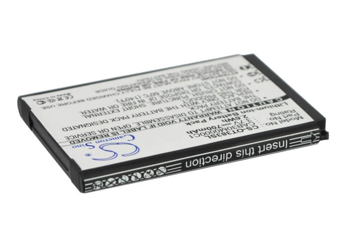 3.7V, 700mAh, Li-ion Battery fits Mtc, 252, 262, 2.59Wh