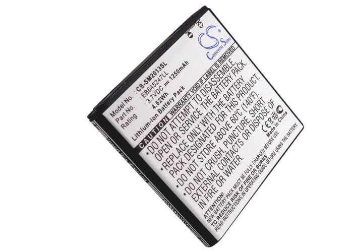 3.7V, 1250mAh, Li-ion Battery fits Samsung, Gt-b9388, Sch-w2013, 4.625Wh