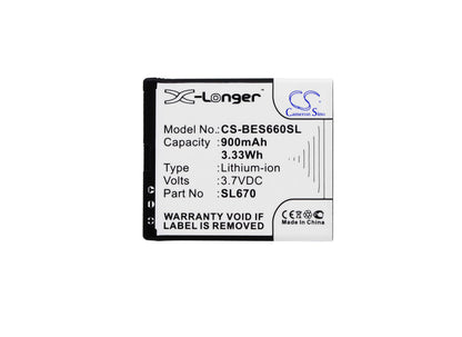 3.7V, 900mAh, Li-ion Battery fits Myphone, Flip 3, Flip Iii, 3.33Wh