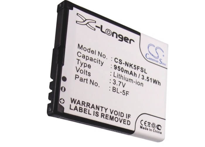 3.7V, 950mAh, Li-ion Battery fits Bea-fon, S30, S31, 3.515Wh
