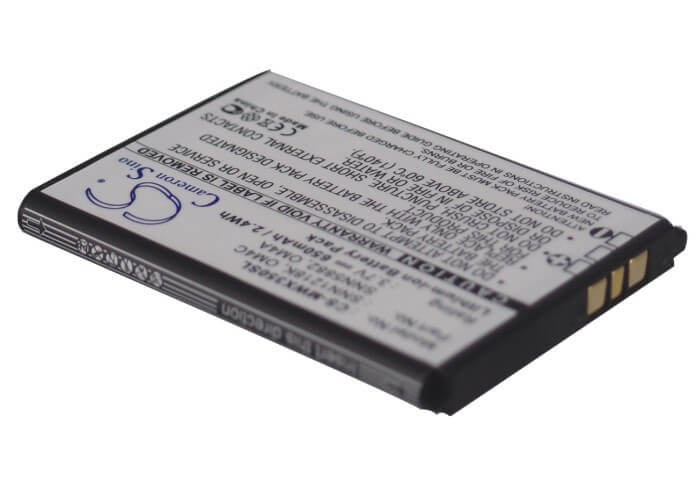 3.7V, 650mAh, Li-ion Battery fits Motorola, Ex210, Ex211, 2.405Wh
