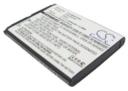 3.7V, 930mAh, Li-ion Battery fits Motorola, Eco A45, Hint Qa30, 3.441Wh