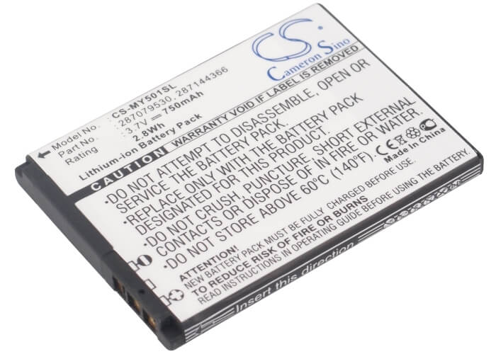 3.7V, 750mAh, Li-ion Battery fits Vodafone, 226, 526, 2.775Wh