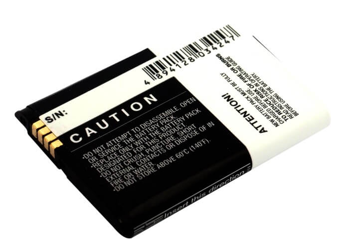3.7V, 1100mAh, Li-ion Battery fits Motorola, Backflip, Backflip I886, 4.07Wh