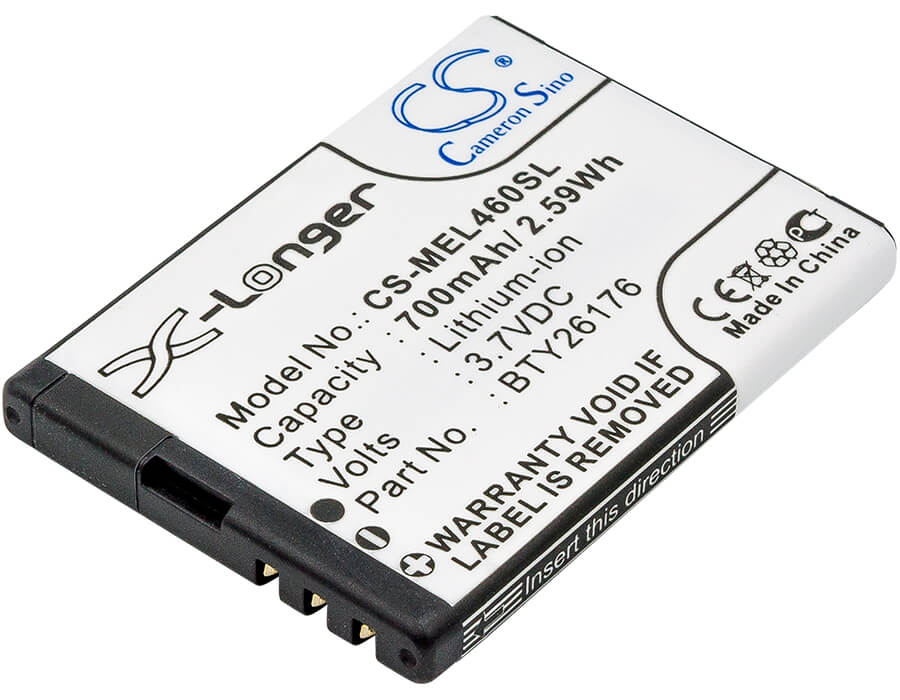 3.7V, 700mAh, Li-ion Battery fits Mobistel, El460, El460 Dual, 2.59Wh