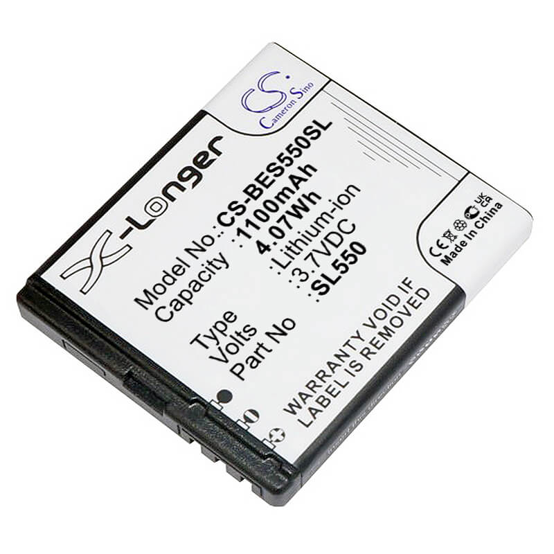 3.7V, 1100mAh, Li-ion Battery fits Bea-fon, Sl550, 4.07Wh
