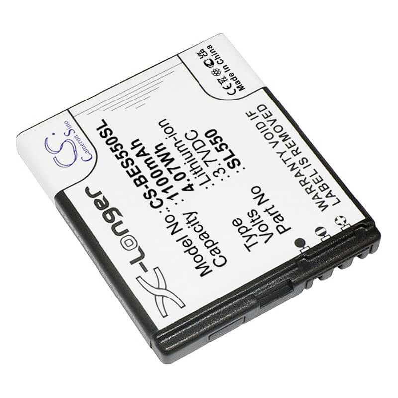 3.7V, 1100mAh, Li-ion Battery fits Bea-fon, Sl550, 4.07Wh