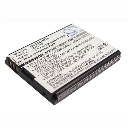 3.7V, 850mAh, Li-ion Battery fits Metropcs, C76, 3.145Wh
