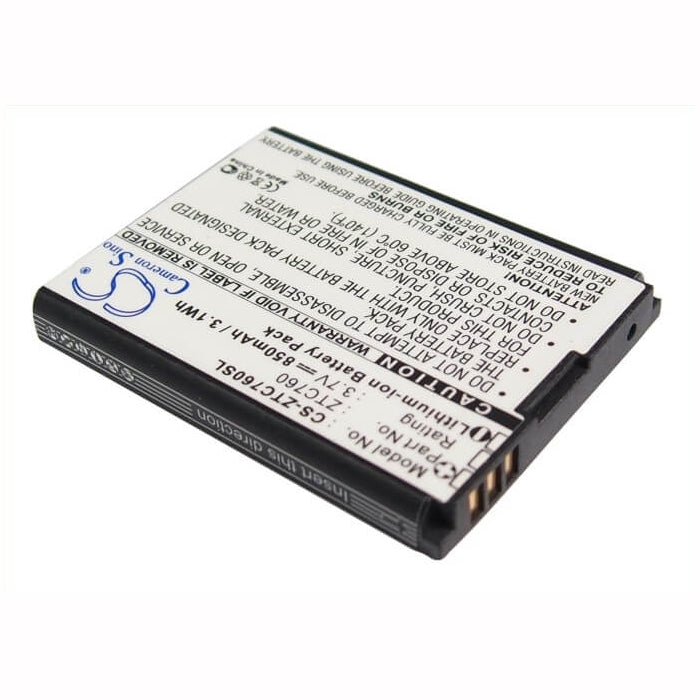 3.7V, 850mAh, Li-ion Battery fits Metropcs, C76, 3.145Wh