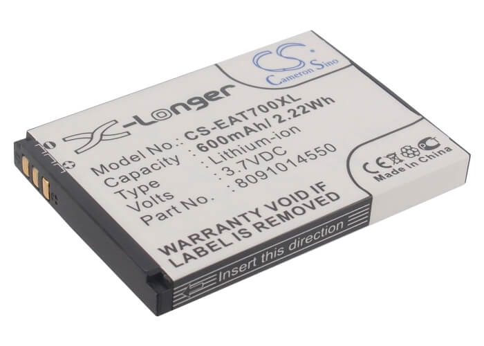 3.7V, 600mAh, Li-ion Battery fits Itt, Easy 7, 2.22Wh