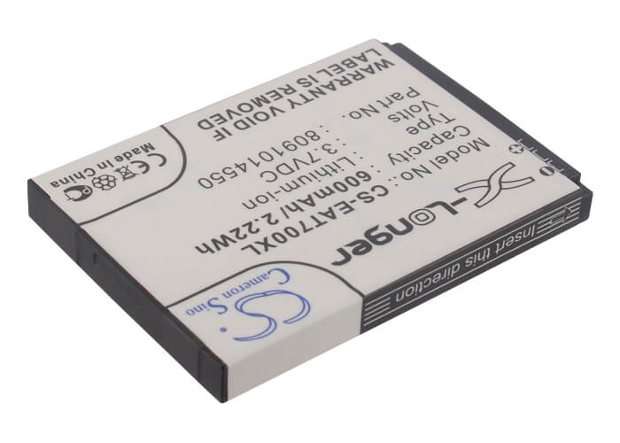 3.7V, 600mAh, Li-ion Battery fits Itt, Easy 7, 2.22Wh