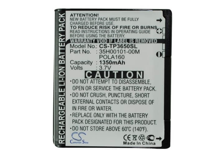 3.7V, 1350mAh, Li-ion Battery fits O2, Xda Orbit 2, Xda Orbit Ii, 4.995Wh