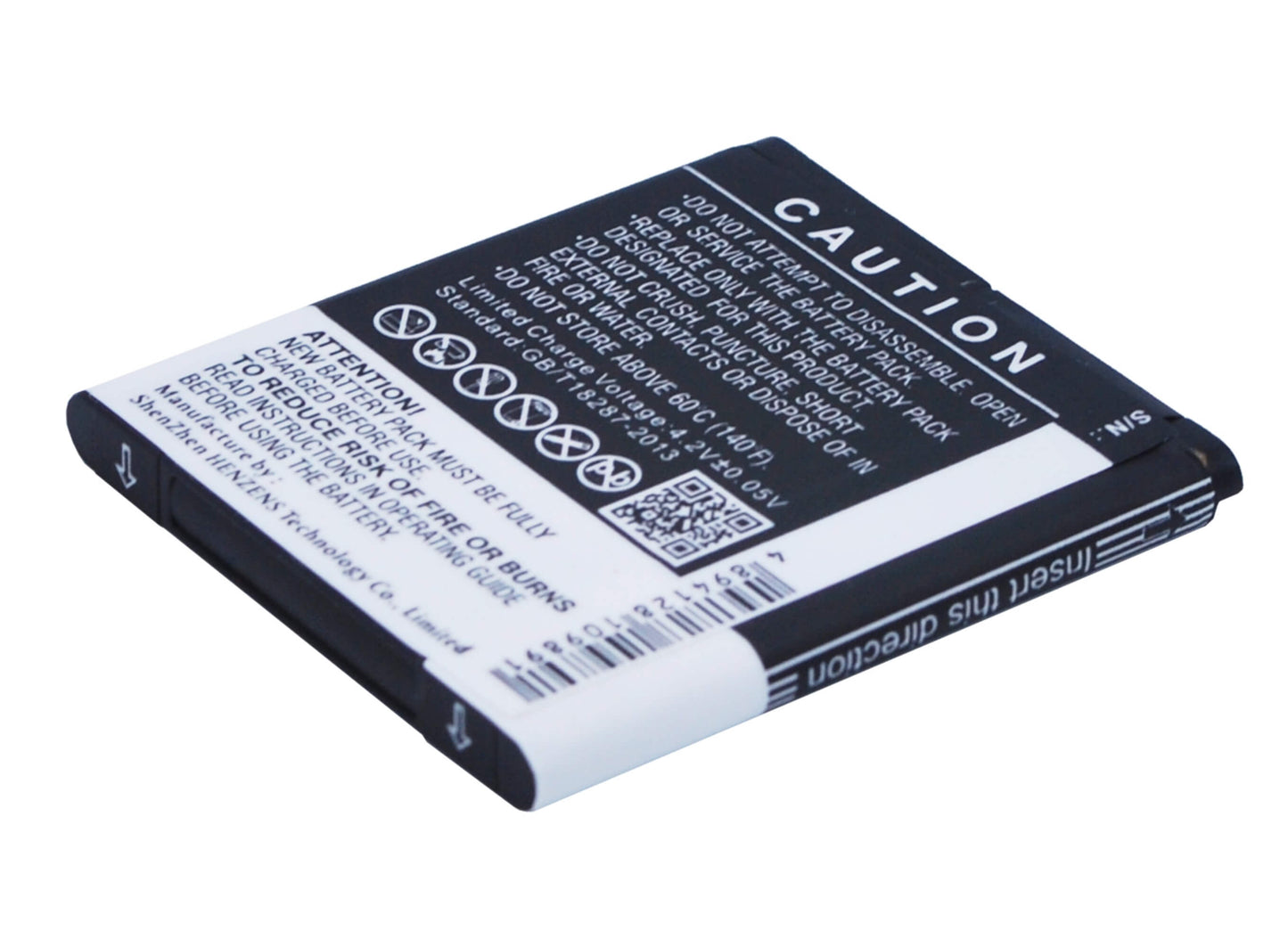 3.7V, 800mAh, Li-ion Battery fits Kazam, Life C4, Life Senioren C4, 2.96Wh