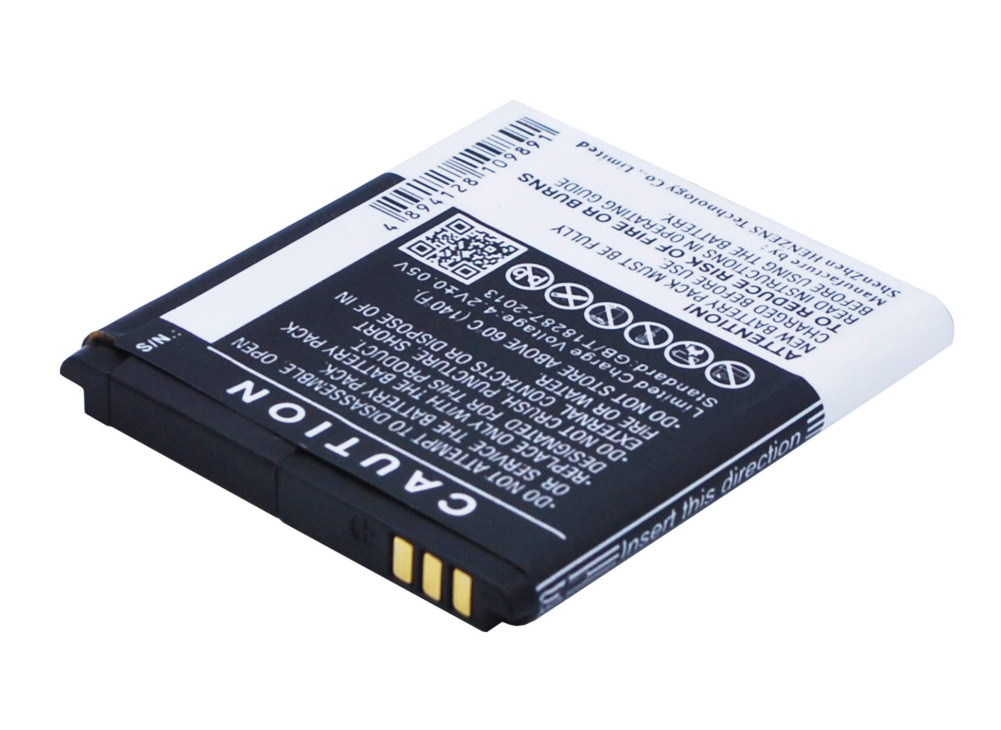 3.7V, 800mAh, Li-ion Battery fits Kazam, Life C4, Life Senioren C4, 2.96Wh