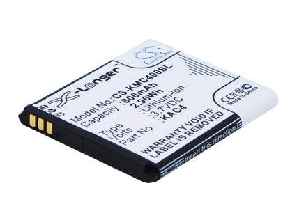 3.7V, 800mAh, Li-ion Battery fits Maxcom, Mm822, 2.96Wh