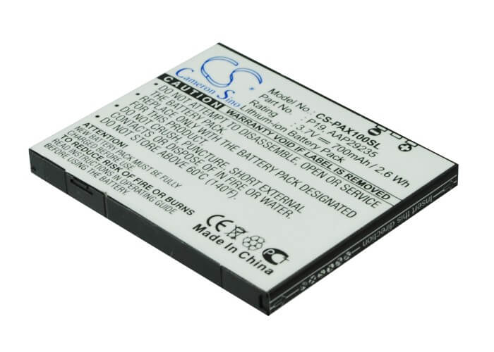 3.7V, 700mAh, Li-ion Battery fits Panasonic, P-01a, P-02a, 2.59Wh