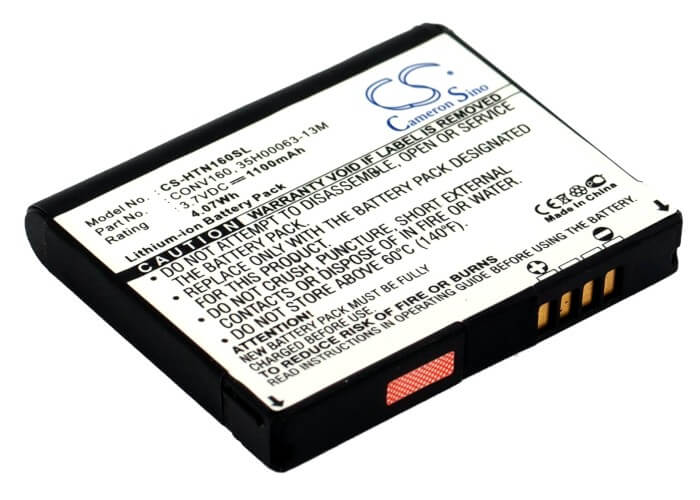 3.7V, 1100mAh, Li-ion Battery fits T-mobile, Shadow 2, Shadow 2009, 4.07Wh