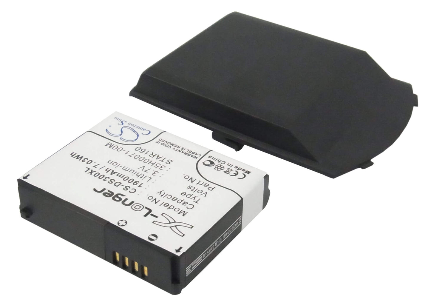 3.7V, 1900mAh, Li-ion Battery fits I-mate, Smartflip, 7.03Wh