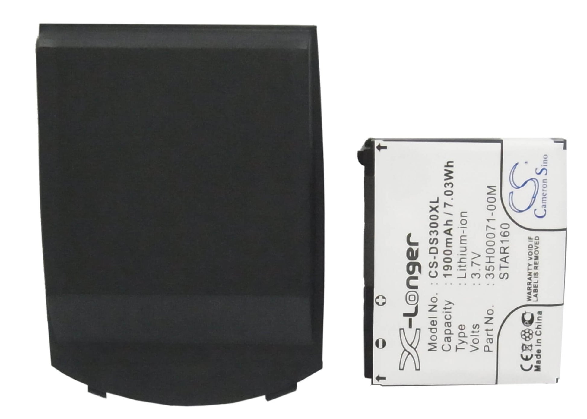 3.7V, 1900mAh, Li-ion Battery fits I-mate, Smartflip, 7.03Wh