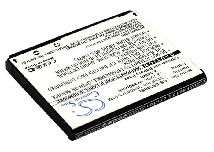 3.7V, 850mAh, Li-ion Battery fits Cingular, 3125, 3.145Wh