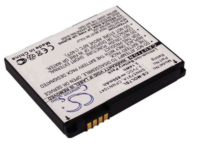 3.7V, 850mAh, Li-ion Battery fits Motorola, C257, C261, 3.145Wh