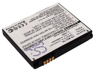3.7V, 850mAh, Li-ion Battery fits Motorola, C257, C261, 3.145Wh