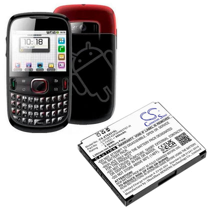 3.7V, 800mAh, Li-ion Battery fits Zte, E821, 2.96Wh