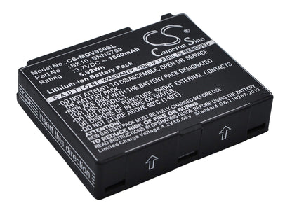 3.7V, 1600mAh, Li-ion Battery fits Motorola, F2978a, I296, 5.92Wh