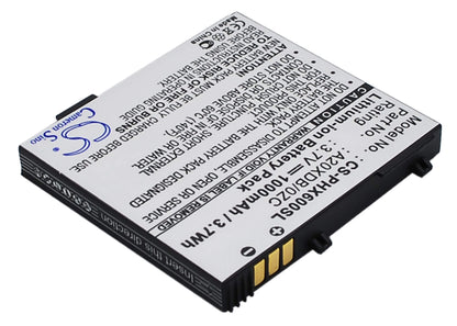 3.7V, 1000mAh, Li-ion Battery fits Philips, Xenium X600, 3.7Wh