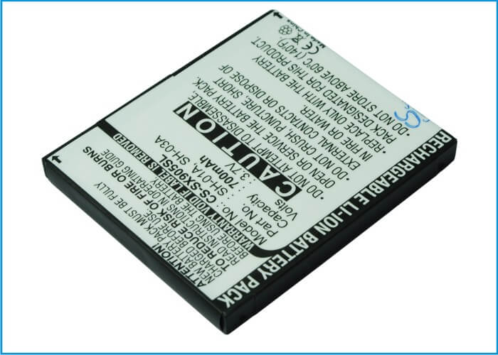 3.7V, 700mAh, Li-ion Battery fits Sharp, 813sh, 820sh, 2.59Wh