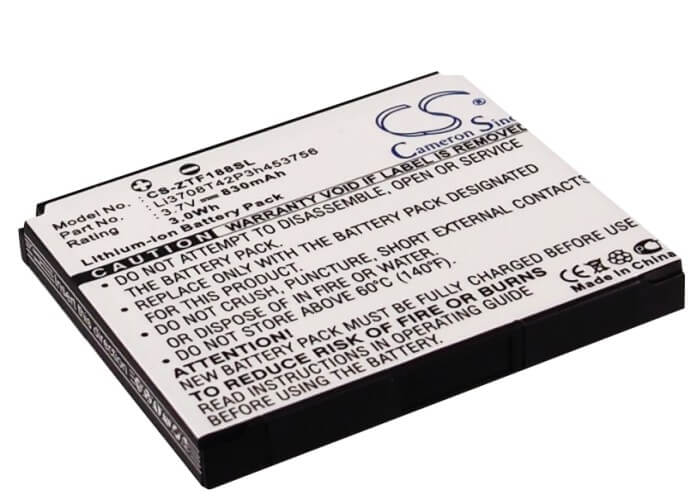 3.7V, 830mAh, Li-ion Battery fits Zte, A833, D300, 3.071Wh