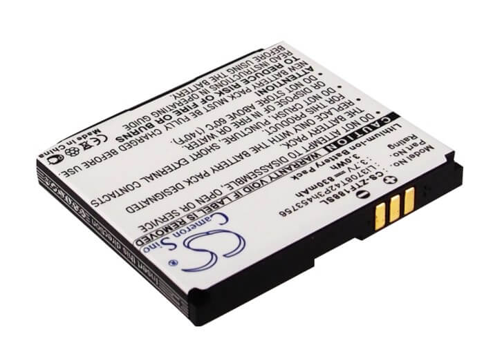 3.7V, 830mAh, Li-ion Battery fits Telstra, Cranberry, F168, 3.071Wh
