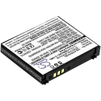 3.7V, 1000mAh, Li-ion Battery fits Casio, C731, C751, 3.7Wh