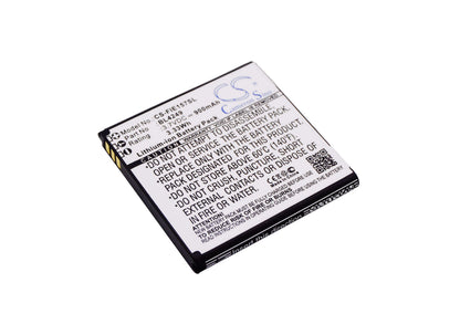 3.7V, 900mAh, Li-ion Battery fits Fly, E145tv, E157, 3.33Wh