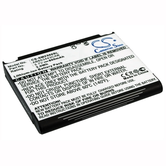 3.7V, 800mAh, Li-ion Battery fits Samsung, Behold Sgh-t919, Behold T919, 2.96Wh