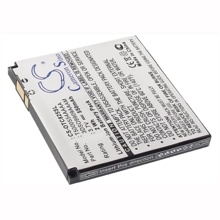 3.7V, 550mAh, Li-ion Battery fits Alcatel, Elle No3, One Touch C825, 2.035Wh
