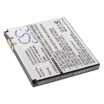 3.7V, 550mAh, Li-ion Battery fits Alcatel, Elle No3, One Touch C825, 2.035Wh