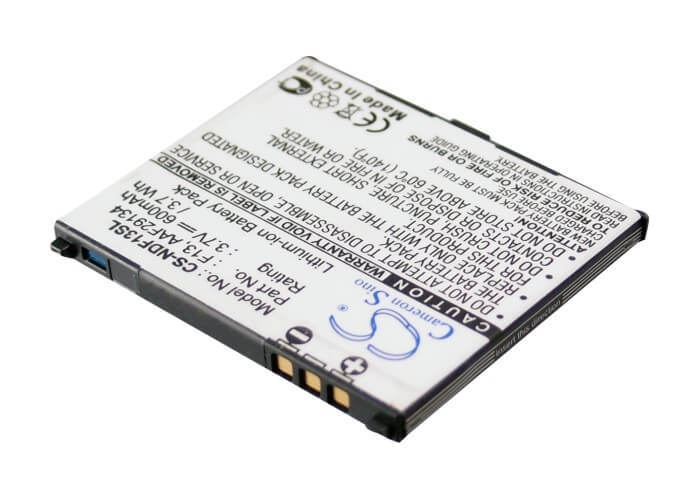 3.7V, 600mAh, Li-ion Battery fits Ntt Docomo, F-04b, 2.22Wh