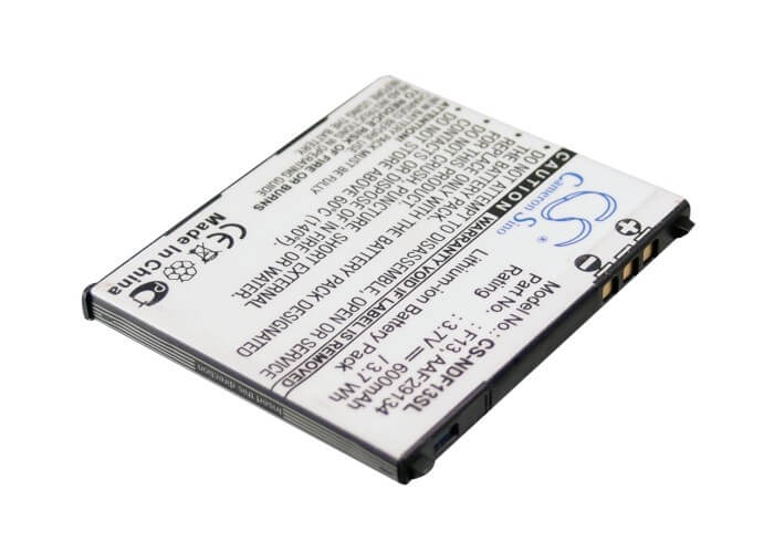 3.7V, 600mAh, Li-ion Battery fits Ntt Docomo, F-04b, 2.22Wh
